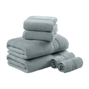Turkish - 6 Piece Bath Towel Set - Blue - Madison Park Signature - Towel Sets - Elite Enclave Home