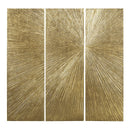 Sunburst - 100% Hand Painted Dimensional Wall Décor (Set of 3) - Gold - Madison Park Signature - Wall Decor - Elite Enclave Home