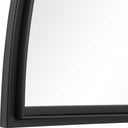 Rousseau - Iron Window Arch Mirror - Black