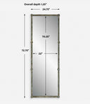 Gattola - Wash Dressing Mirror - Gray