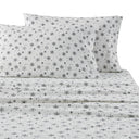Cozy Cotton Flannel - King Printed Sheet Set - Black Snowflakes - True North by Sleep Philosophy - Bedding Sets - Elite Enclave Home