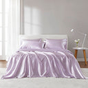 Satin - 6 Piece California King Luxury Sheet Set - Lilac
