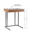 Wynn - Pull Up Table - Pecan - INK+IVY - End Tables - Elite Enclave Home