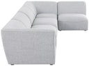 Miramar - 5 Piece Modular Sectional - Meridian Furniture - Stationary Sectionals - Elite Enclave Home