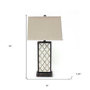 Rock Floral Base Table Lamp - Bronze - HomeRoots - Table Lamps - Elite Enclave Home