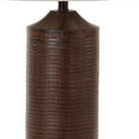 Table Lamp USB With Beige Drum Shade (Set of 2) - Distressed Brown
