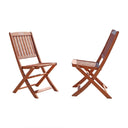 Folding Chairs (Set of 2) - Brown