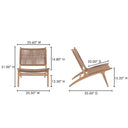 Palma - Outdoor Lounge Chair - Warm Brown - Moe's Home Collection - Lounge Chairs - Elite Enclave Home