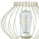 10" Bedside Table Lamp With Gold Cage Shade - Gold - HomeRoots - Table Lamps - Elite Enclave Home