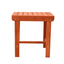 Square Solid Wood Outdoor Side Table - Brown