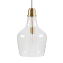 Auburn - Bell Shaped Glass Pendant - Gold / Clear - INK+IVY - Pendant Lighting - Elite Enclave Home