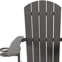 Heavy Duty Plastic Adirondack Chair - Charcoal