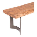 Bent - Small Bench - Natural Stain - Moe's Home Collection - Dining Benches - Elite Enclave Home
