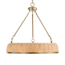 Ladakh - 9 Light Round Wicker Pendant - Gold - Uttermost - Pendant Lighting- Elite Enclave Home