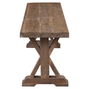 Stratford - Salvaged Wood Bench - Dark Brown