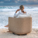 Santorini - Outdoor Swivel Lounge Chair - Brown