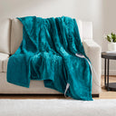 Heated Microlight to Berber - Throw - Teal