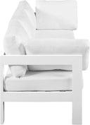 Nizuc - Outdoor Patio 3 Seat Modular Sofa With White Frame - Meridian Furniture - Stationary Sectionals- Elite Enclave Home