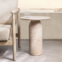 Sana - Outdoor Round Accent Table - Beige - Classic Home - Accent Tables- Elite Enclave Home