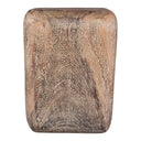 Loophole - Bleached Wash Accent Stool - Dark Brown