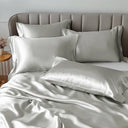 Satin - Queen Wrinkle - Free Luxurious (Set of 6) - Light Gray