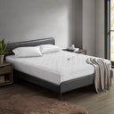 Embossed - California King Heated Mattress Pad - White