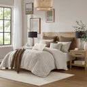 Chapman - 9 Piece King Comforter Set - Nuetual Ivory