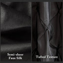 Laurel - Tufted Semi - Sheer Shower Curtain - Black - Madison Park - Shower Curtains - Elite Enclave Home
