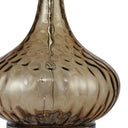 Textured Glass Table Lamp - Clear Brown