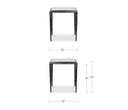 Mari - Side Table - Clear - Moe's Home Collection - Side Tables - Elite Enclave Home