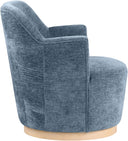 Clarita - Chenille Swivel Accent Chair - Meridian Furniture - Swivel Chairs - Elite Enclave Home