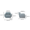Hazel - Lounge Chair - Light Blue - Moe's Home Collection - Arm Chairs - Elite Enclave Home