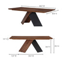 Axio - Dining Table - Natural - Moe's Home Collection - Dining Tables - Elite Enclave Home
