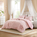 Gracie - Full/Queen Floral Reversible Comforter Set With Flower Throw Pillow - Pink - Intelligent Design Kids - Comforters & Sets - Elite Enclave Home