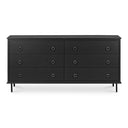 Reagan - 6 Drawer Dresser - Black - Moe's Home Collection - Dressers - Elite Enclave Home