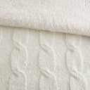 Riordan - King/California King Cable Knit Comforter Set - Ivory - Madison Park - Comforters & Sets - Elite Enclave Home