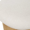 Lainie - Minimalist Accent Stool - White / Light Brown - Uttermost - Accent Stools- Elite Enclave Home