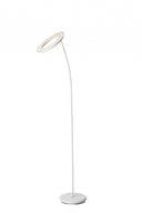 73" LED Torchiere Floor Lamp - White - HomeRoots - Floor Lamps - Elite Enclave Home