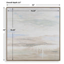 Gravity - Abstract Landscape Art - Black / Blue / Bronze / Gray / White / Woodtone