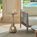 Tolstoy - Indoor-Outdoor Accent Table - Brass