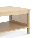Ashlyn - 2 - Tier Coffee Table With Sides & Spacious Open Shelf Storage - Natural - 510 Design - Coffee Tables - Elite Enclave Home