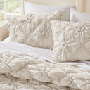 Lily - Full/Queen 3 Piece Comforter Set - Ivory