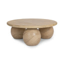 Elaria - Outdoor Round Coffee Table - Beige - Classic Home - Coffee Tables - Elite Enclave Home