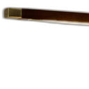 Metal Adjustable LED Desk Lamp With USB Port - Walnut Wood Finish And Antique Brass