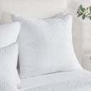 Danica - Euro Sham - White - Bone - Classic Home - Quilts & Shams- Elite Enclave Home