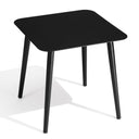 Square Metal Outdoor Side Table - Gray