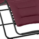 Steel Outdoor Zero Gravity Chair With Red Cushion - Red