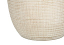 Ceramic Urn Table Lamp With Drum Shade - Cream - HomeRoots - Table Lamps - Elite Enclave Home