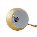 22" Iron Desk Table Lamp With Brass Dome Shade - Brass