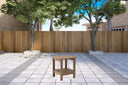 Plastic Outdoor Side Table - Light Brown